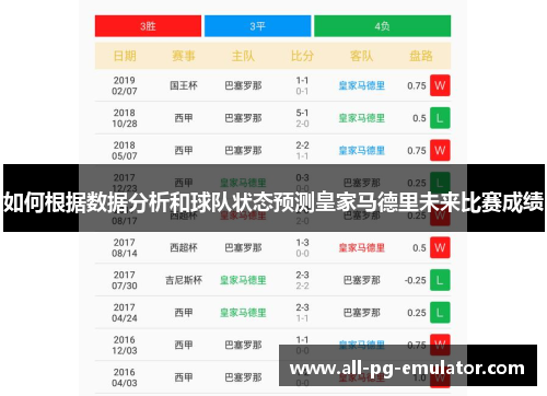 如何根据数据分析和球队状态预测皇家马德里未来比赛成绩